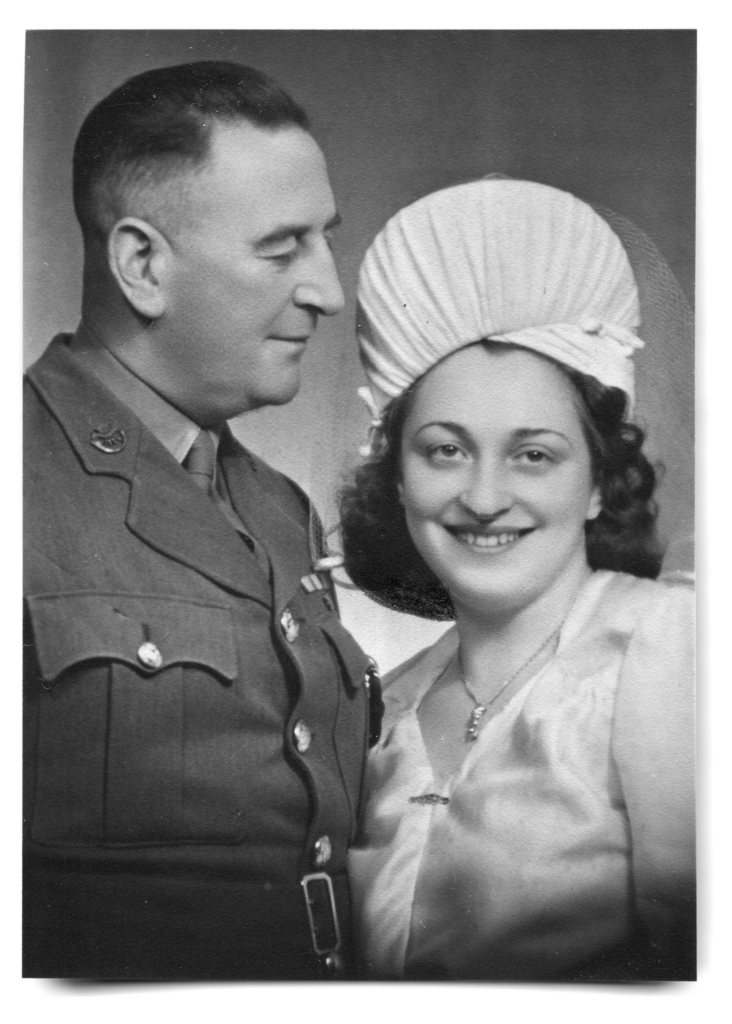 Iby and Bert at their wedding in Bratislava